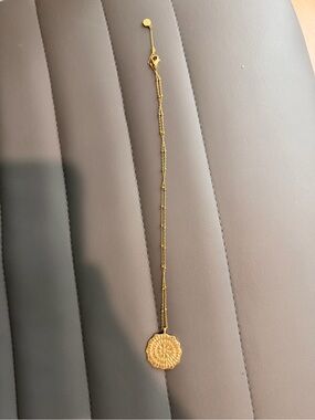Gorjana Gold Floral Medallion Necklace